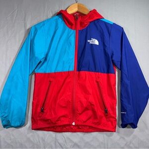The North Face Jacket Youth Medium Windwall Hooded Colorblock Windbreaker